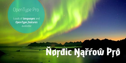 Nordic Narrow Pro Font Poster 10