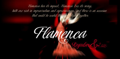 Flamenca Font Poster 3