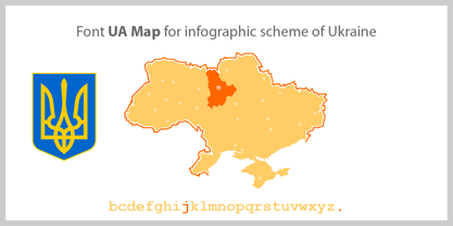 UA Map Font Poster 1