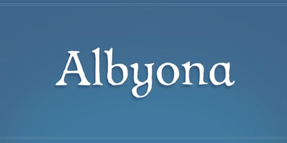 Albyona Font Poster 1