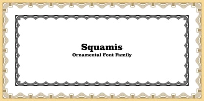 Squamis Font Poster 2