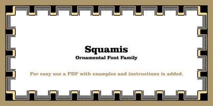 Squamis Font Poster 5