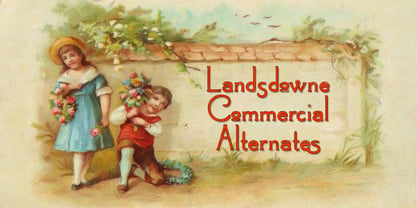 Landsdowne Commercial Font Poster 5