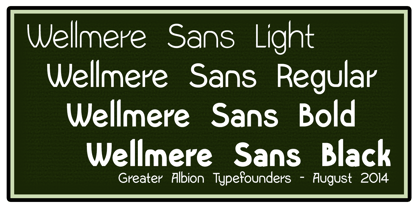 Wellmere Sans Font Poster 1