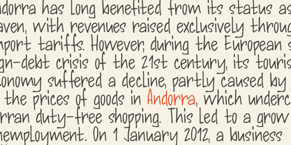 Andorra Script Font Poster 2