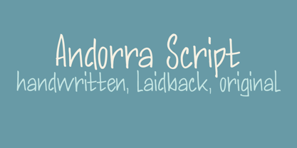 Andorra Script Fuente Póster 1