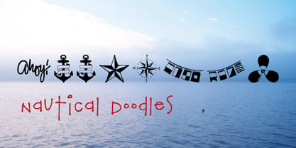 Nautical Doodles Font Poster 4