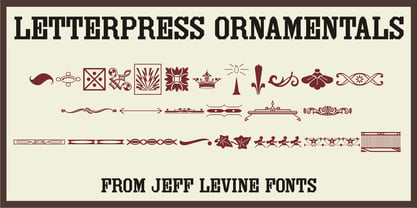 Letterpress Ornamentals JNL Font Poster 1