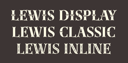 Lewis Font Poster 3