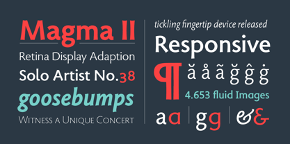 Magma II Font Poster 1