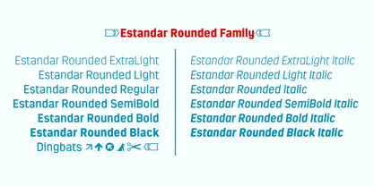 Estandar Rounded Fuente Póster 9