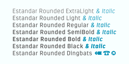 Estandar Rounded Font Poster 4