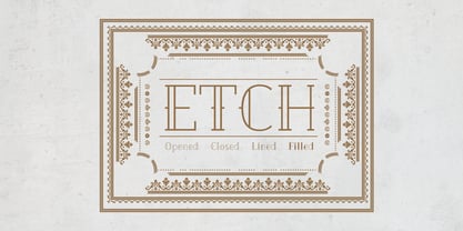 Etch Font Poster 1