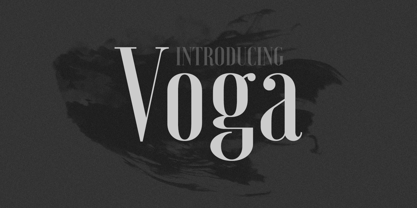 Voga Font Poster 1