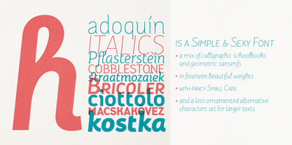 Adoquin Font Poster 3