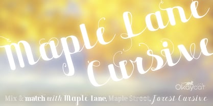 Maple Lane Cursive Font Poster 1
