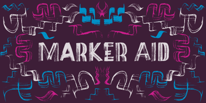 Marker Aid Font Poster 12