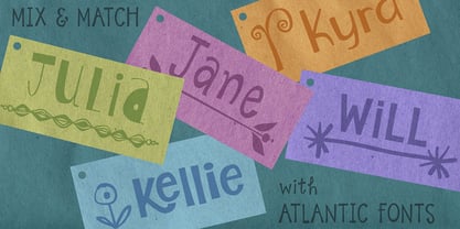 Atlantic Doodles Font Poster 3