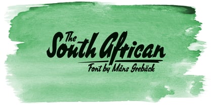 South African Font Poster 1