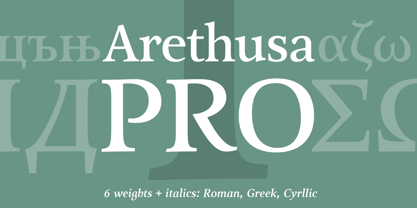 Arethusa Pro Font Poster 1