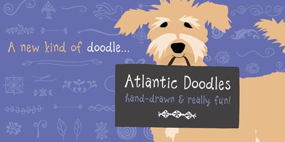 Atlantic Doodles Font Poster 4