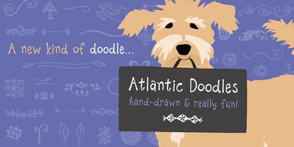 Atlantic Doodles Fuente Póster 4