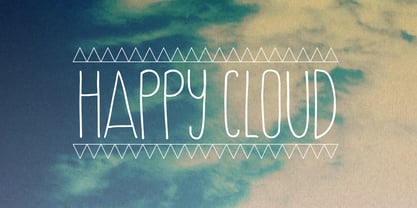 Happy Cloud Font Poster 1