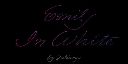 Emily In White Font Poster 3
