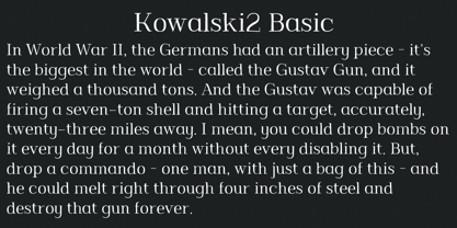 Kowalski2 Font Poster 3
