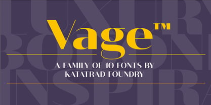 Vage Font Poster 1