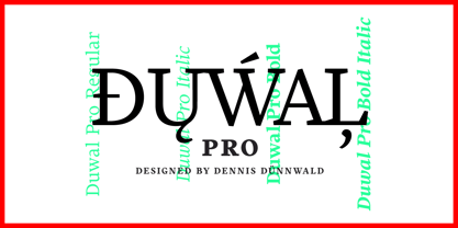 Duwal Pro Font Poster 1