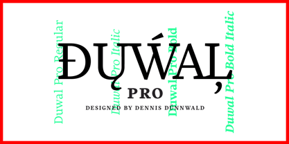 Duwal Pro Fuente Póster 1