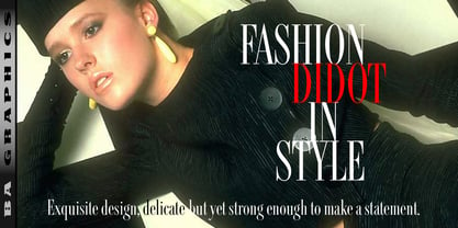 Fashion Didot Font Poster 1