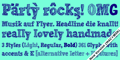 Hand Scribble Sketch Rock Font Poster 3