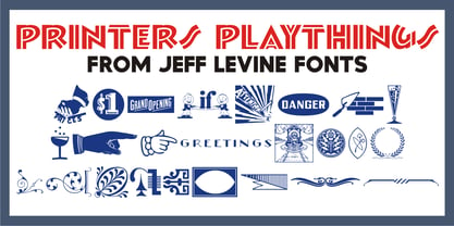 Printers Playthings JNL Font Poster 1