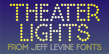 Theater Lights JNL Font Poster 1