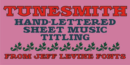 Tunesmith JNL Font Poster 1