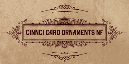 Cinnci Card Ornaments NF Font Poster 1