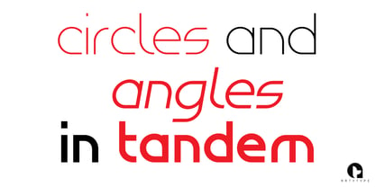 Tangential Font Poster 3