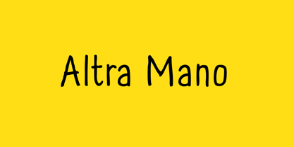 Altra Mano Font Poster 1