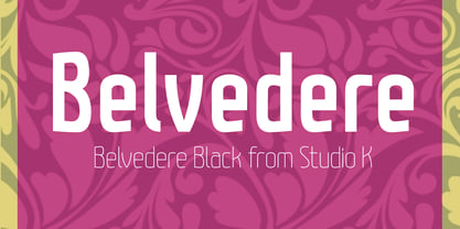Belvedere Font Poster 1