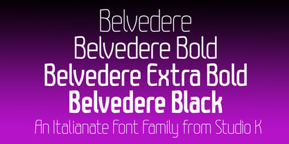Belvedere Font Poster 10