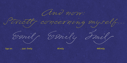 Emily In White Font Poster 20