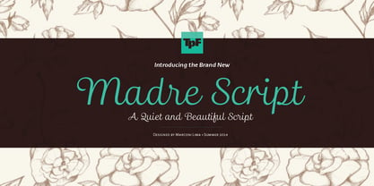 Madre Script Font Poster 1