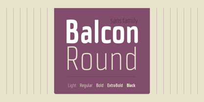 Balcon Round Font Poster 1