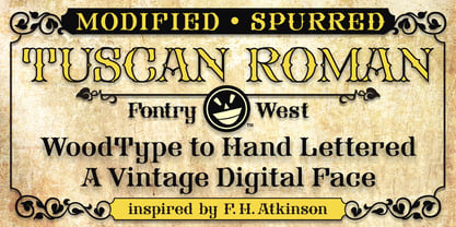 FHA Tuscan Roman Font Poster 3