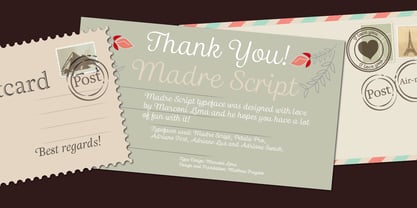 Madre Script Font Poster 13