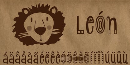 Lion Font Poster 4