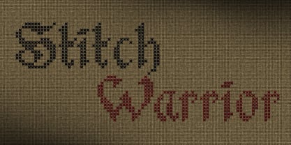 Stitch Warrior Font Poster 1