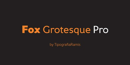 Fox Grotesque Pro Font Poster 1